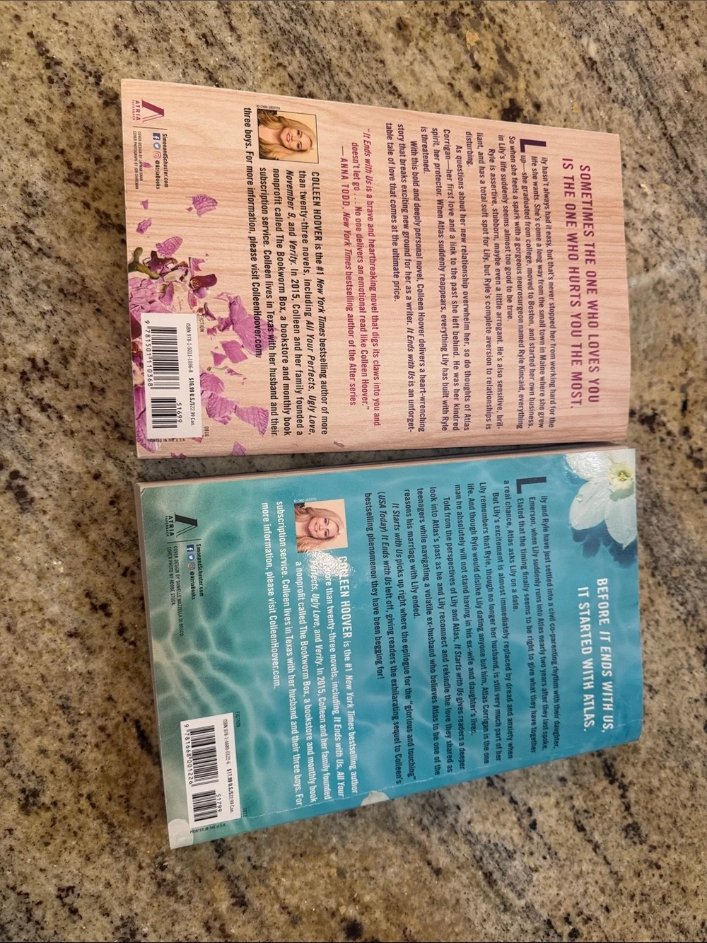 Colleen Hoover “ It starts With Us' and 'It Ends With Us' Paperback Book Set -